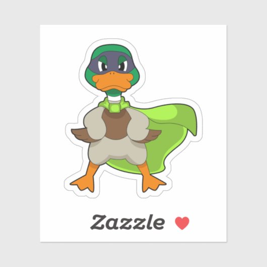 Duck Hero Cape Sticker (Vel)