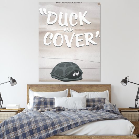 Duck & Hoesje Canvas Afdruk (Insitu (Slaapkamer))