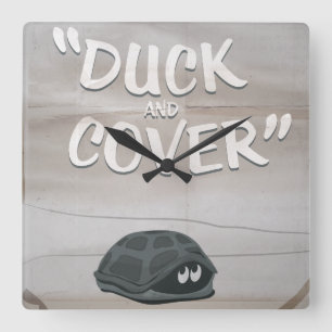 Duck & Hoesje Vierkante Klok