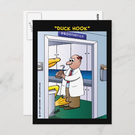 "Duck Hook" Briefkaart (Voorkant / Achterkant)