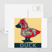 Duck Hope Briefkaart (Voorkant / Achterkant)