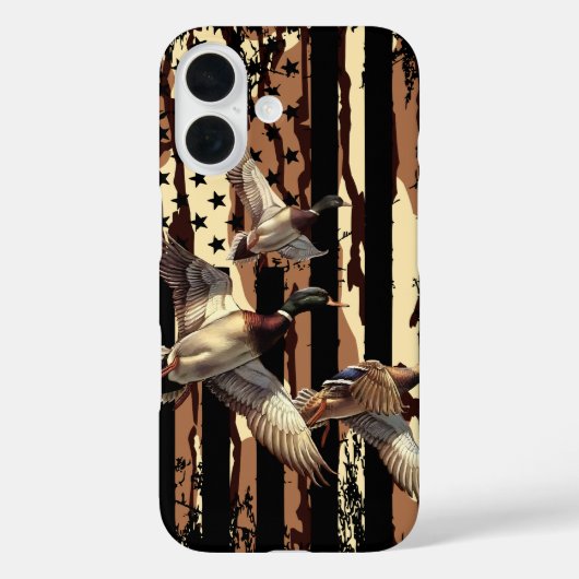 Duck Hunt Amerikaanse Vlag Watervogels Bottomland  Case-Mate iPhone Case (Achterkant)
