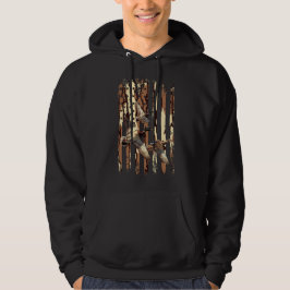 Duck Hunt Amerikaanse Vlag Watervogels Bottomland  Hoodie