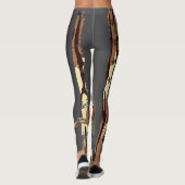 Duck Hunt Amerikaanse Vlag Watervogels Bottomland  Leggings (Achterkant)