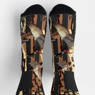 Duck Hunt Amerikaanse Vlag Waterwild Bodem Camo Sokken