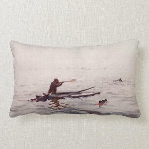  Duck Hunt Boat Sportsman Stadsdecor Pillow Kussen