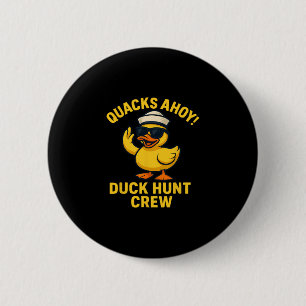 Duck Hunt Crew Rubber Duckie Zoek Cruise Essenti Ronde Button 5,7 Cm