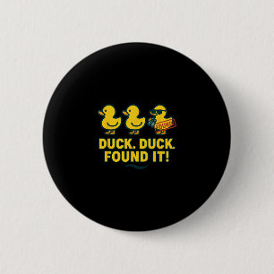 Duck Hunt Crew Rubber Duckie Zoek Cruise Gevonden Ronde Button 5,7 Cm