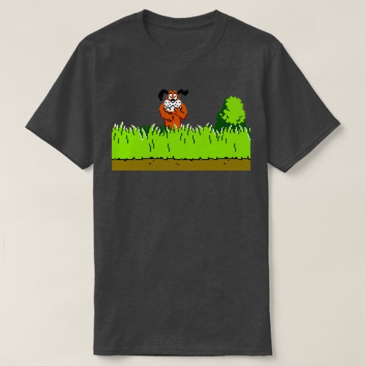 Duck Hunt Dog lacht T-shirt (Design voorkant)