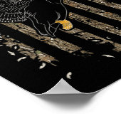 Duck Hunter American Flag Waterfowl Hunting Camouf Poster (Hoek)