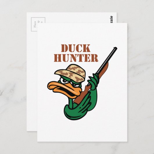DUCK HUNTER BRIEFKAART (Voorkant / Achterkant)