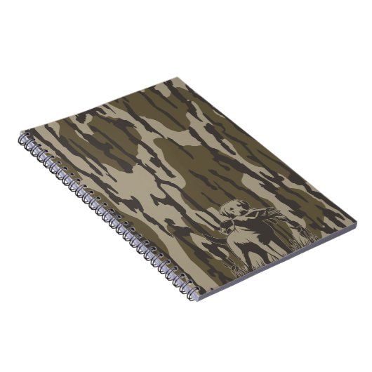 Duck Hunter Dog Forest Waterfowl Bottomland Camo Notitieboek (Rechterzijde)