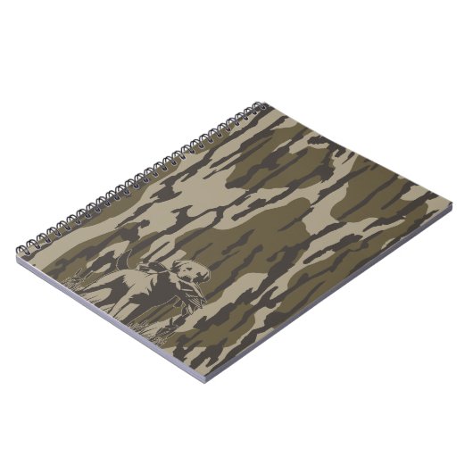 Duck Hunter Dog Forest Waterfowl Bottomland Camo Notitieboek (Linkerzijde)