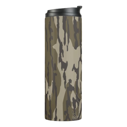 Duck Hunter Dog Forest Waterfowl Bottomland Camo Thermosbeker (Gedraaid links)