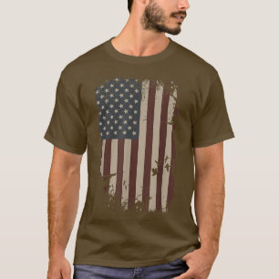 Duck Hunter Duck Gif, Amerikaanse vlag T-shirt