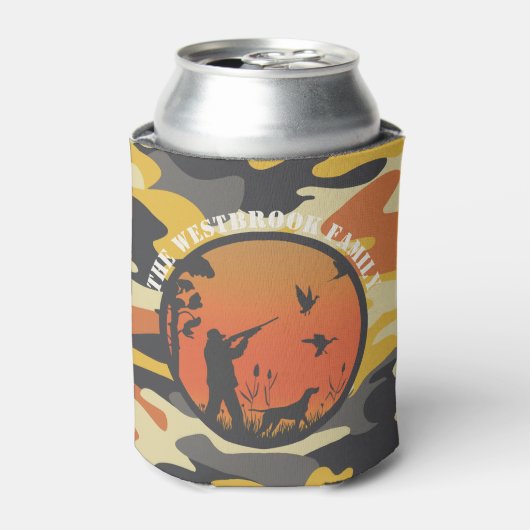 Duck Hunter en Camo Blikjeskoeler (Blikje Voorkant)