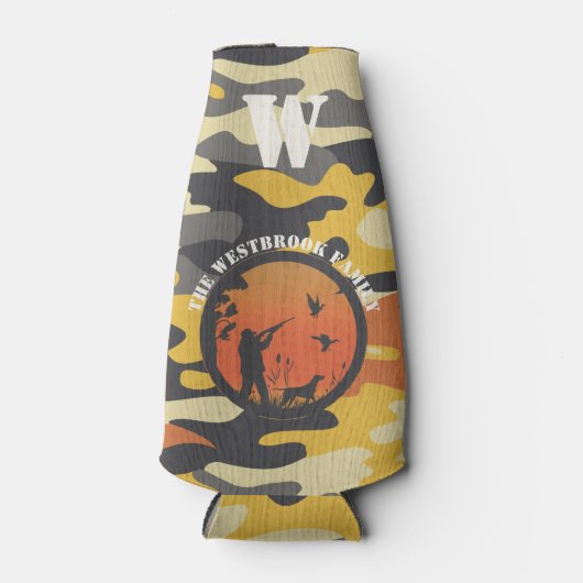 Duck Hunter en Camo Flesjeskoeler (Voorkant)