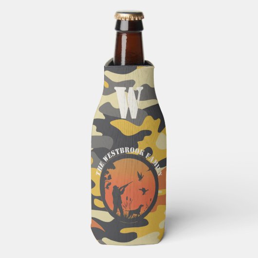 Duck Hunter en Camo Flesjeskoeler (Fles Voorkant)