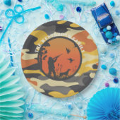 Duck Hunter en Camo Papieren Bordje (Feest)