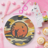 Duck Hunter en Camo Papieren Bordje (Feest)