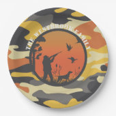 Duck Hunter en Camo Papieren Bordje (Voorkant)