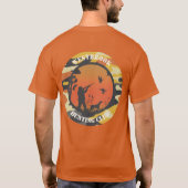 Duck Hunter en Camo Round Design T-Shirt (Achterkant)