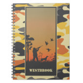 Duck Hunter en Camo spiral Notitieboek (Voorkant)