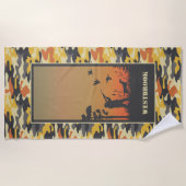 Duck Hunter en Camo Strandlaken (Voorkant)