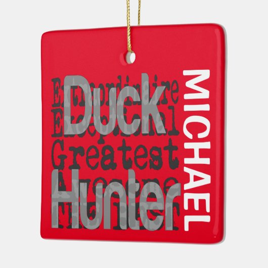 Duck Hunter Extraordinaire CUSTOM Keramisch Ornament (Links)