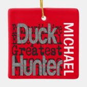 Duck Hunter Extraordinaire CUSTOM Keramisch Ornament (Voorkant)