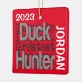 Duck Hunter Extraordinaire CUSTOM Keramisch Ornament (Links)