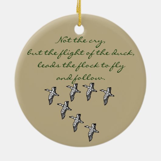 Duck Hunter - Gepersonaliseerd Keramisch Ornament (Achterkant)