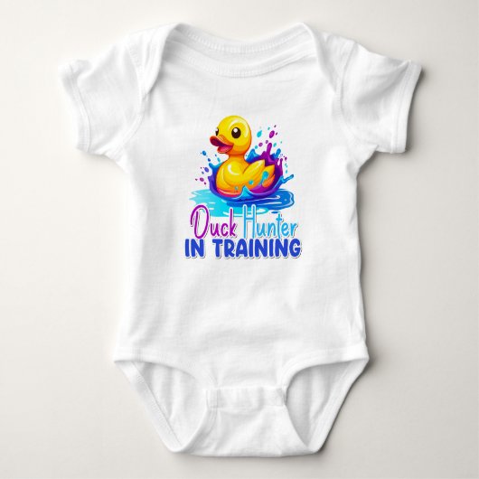 Duck Hunter in Training Baby Shirt (Voorkant)