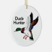 Duck Hunter Keramisch Ornament (Rechts)