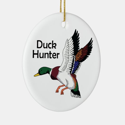 Duck Hunter Keramisch Ornament (Rechts)