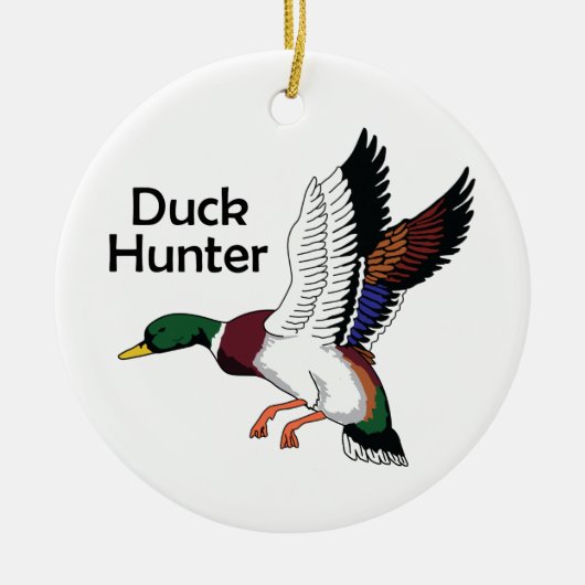 Duck Hunter Keramisch Ornament (Voorkant)