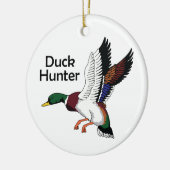 Duck Hunter Keramisch Ornament (Links)