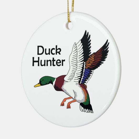 Duck Hunter Keramisch Ornament (Links)