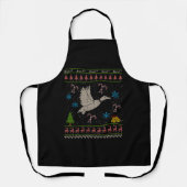 Duck Hunter op Kerstmis Ugly Sweater Duck Hunter Schort (Voorkant)