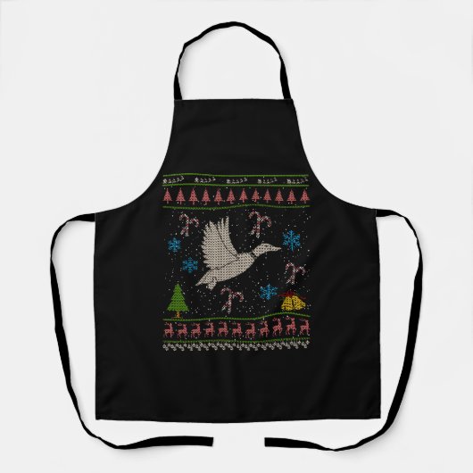 Duck Hunter op Kerstmis Ugly Sweater Duck Hunter Schort (Voorkant)