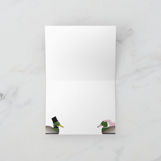 Duck Hunter Wedding Dank je wel Bedankkaart (Binnen)
