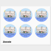 Duck Hunter Wedding Ronde Sticker (Vel)