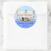 Duck Hunter Wedding Ronde Sticker (Tas)