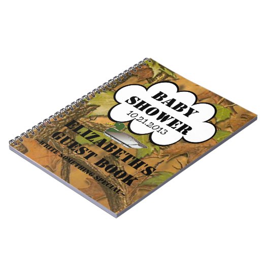 Duck Hunters Baby shower Guestbook Notitieboek (Linkerzijde)