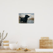 Duck Hunters Beste Vriend, Zwart Lab Print (Keuken)