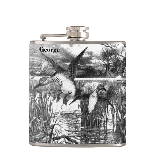Duck Hunters Hip Flask Heupfles (Voorkant)