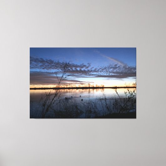 Duck Hunter's Sunrise Canvas Afdruk (Voorkant)