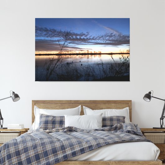 Duck Hunter's Sunrise Canvas Afdruk (Insitu (Slaapkamer))