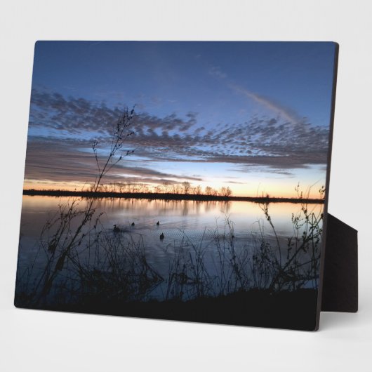 Duck Hunter's Sunrise Canvas Print Fotoplaat (Zijkant)