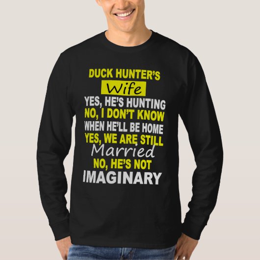 DUCK HUNTER'S WIFE  HUNTING T-SHIRT (Voorkant)